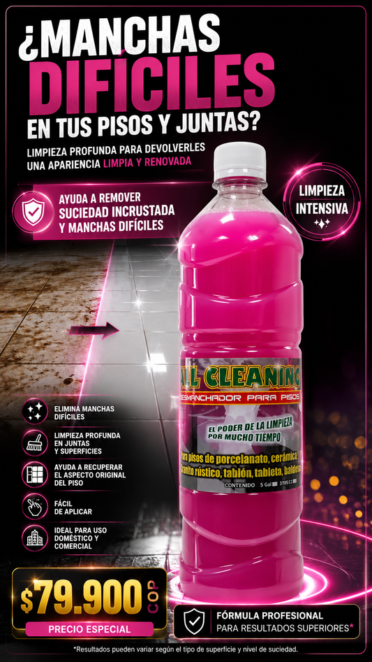 AllCleaning - Elimina hasta lo imposible en segundos